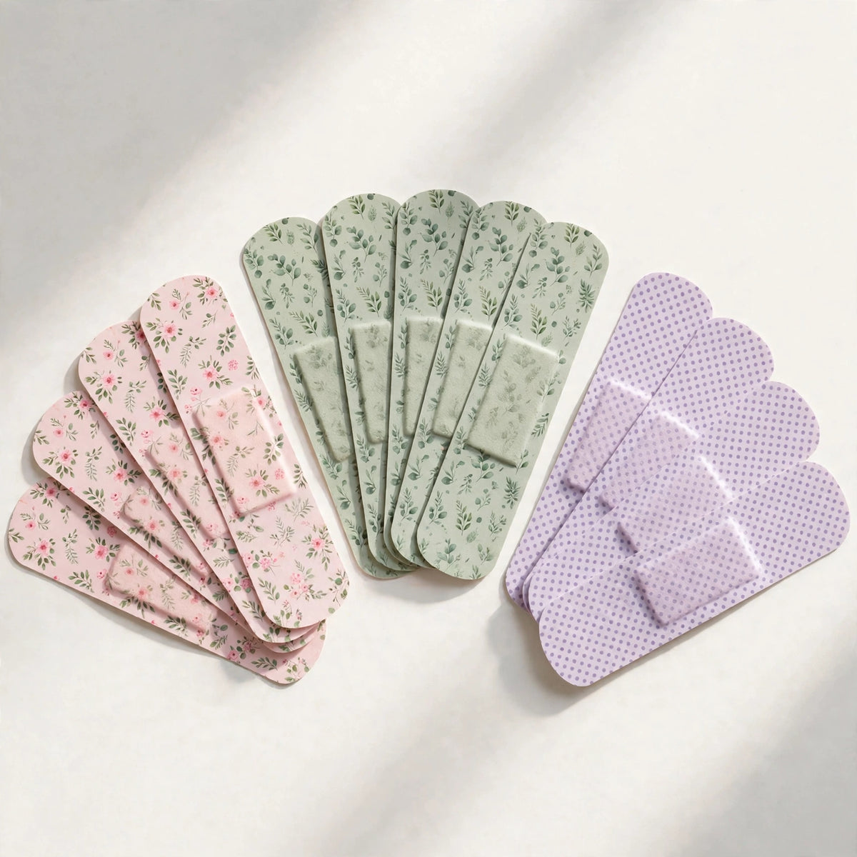 Floral & Pastel Patterned Bandaids – Pack of 100
