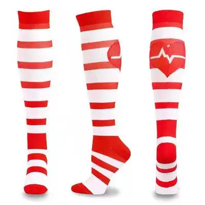 Printed Compression Socks – 20-30mmHg (Floral & Stripe)