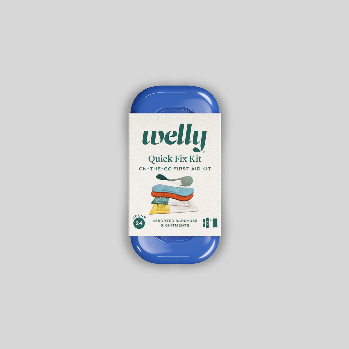 Welly Quick Fix First Aid Kit – Patterned Bandages in Travel Tin
